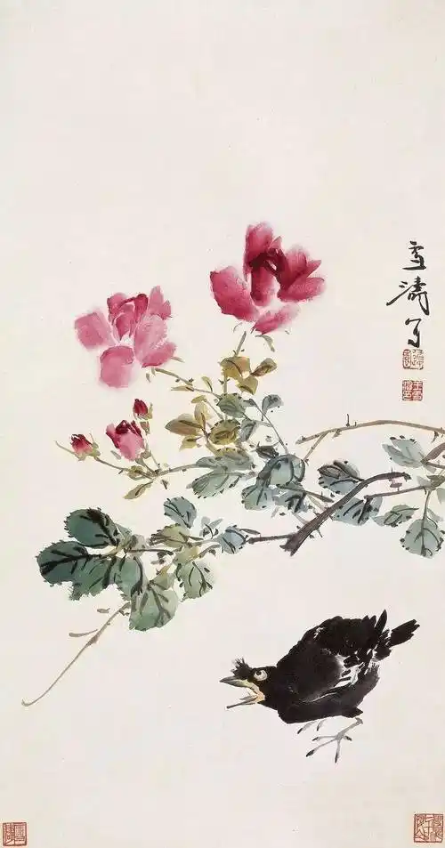 品读|王雪涛小写意花鸟_绘画_老人家_齐白石