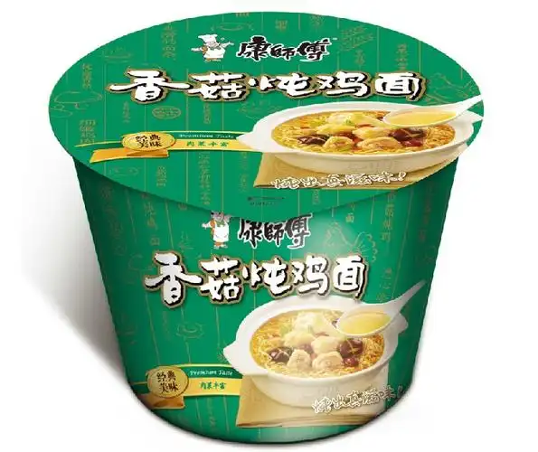 康师傅 香菇炖鸡方便面快餐泡面 103g*12桶装 整箱批发包邮