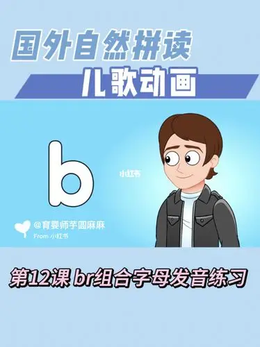 国外自然拼读儿歌动画第12课br发音br