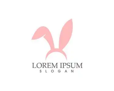 兔标志模板矢量图标设计照片