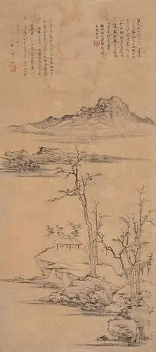 重度洁癖处女座画家倪瓒山水画作品欣赏高清