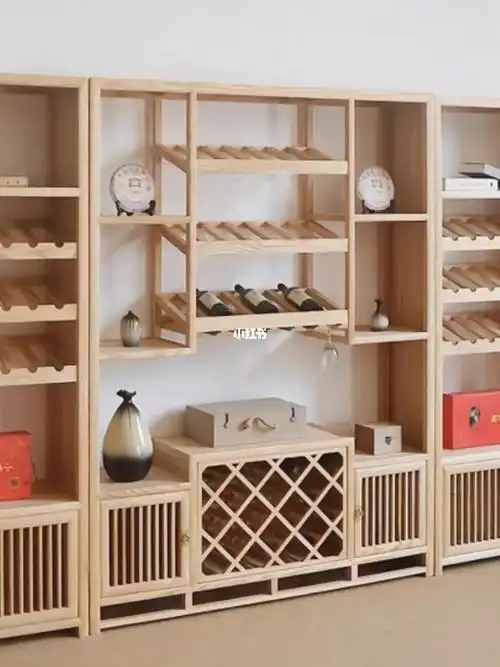 新中式实木酒柜原木家具