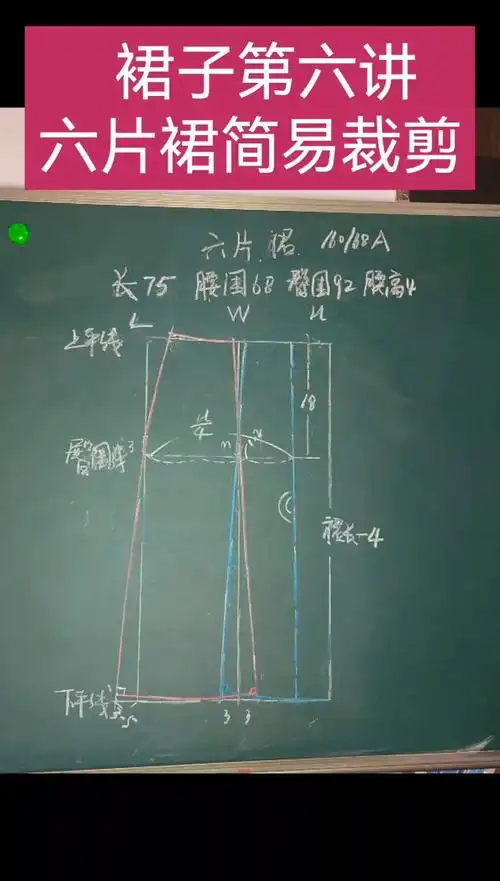 最常用的六片裙裁剪方法来了