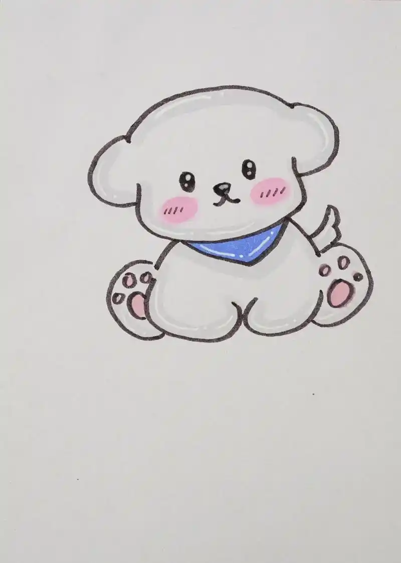 可爱小狗怎么画?一起来画