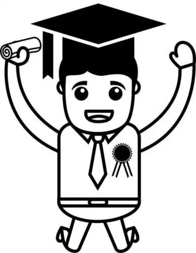 简笔画男生戴硕士帽子(男生毕业了简笔画) -【爱个性】