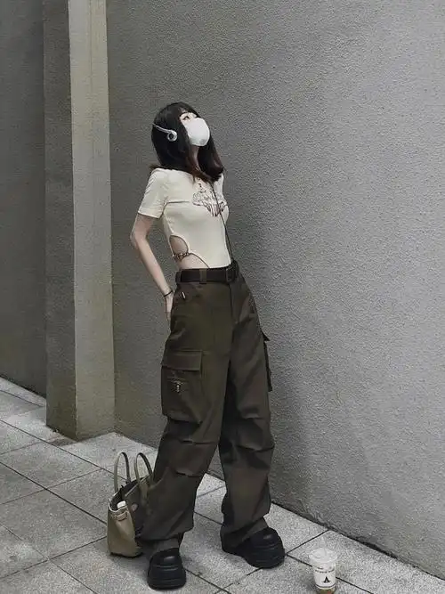 我真的会吹爆这条工装裤04美式复古风穿搭