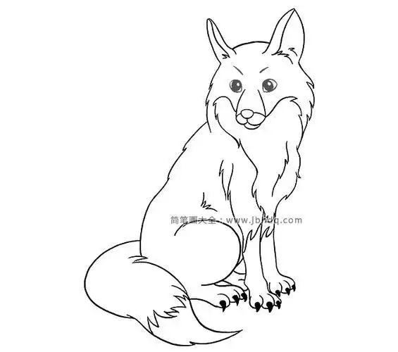 如何画可爱的狐狸狐狸-简笔画大全