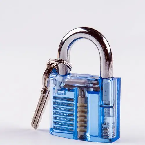 透明练功挂锁 练习锁 五金工艺锁 锁匠练功锁 订制 批发图片