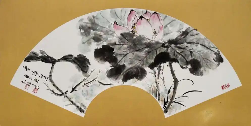 郭辉扇面荷花系列