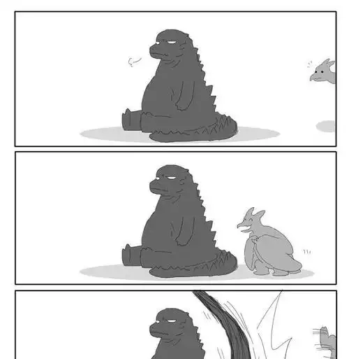 《哥斯拉怪兽之王》热映后魔斯拉姐姐和哥斯拉秀恩爱图大量出现