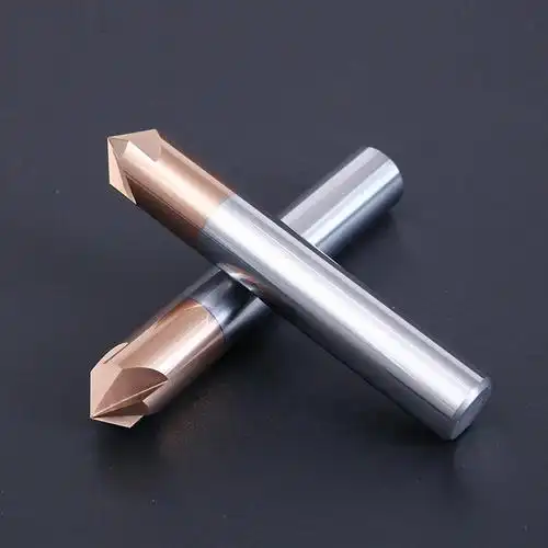 铝用倒角刀硬质合金涂层倒角铣刀45°60度90°120度高光三刃铝用