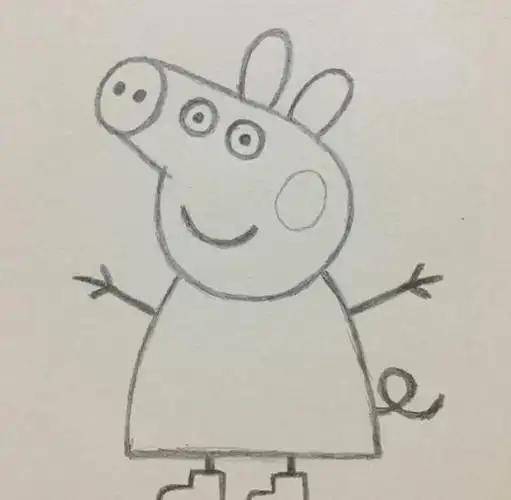 小猪佩奇超简易画法 教宝宝画画如此简单简笔画大全17小蜻蜓的绘图