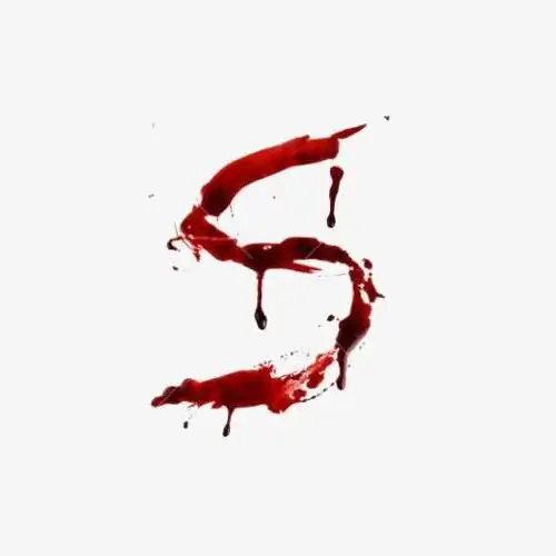 红色血迹