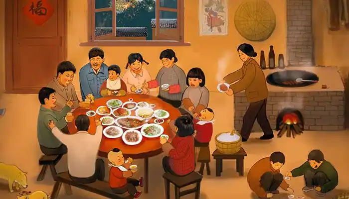 一家人聚餐温馨的句子简短大家庭团聚温馨的句子