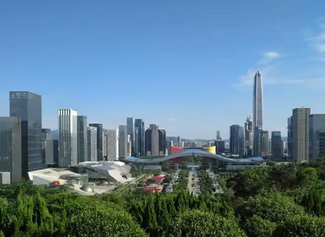 俯瞰深圳cbd,原创摄影.