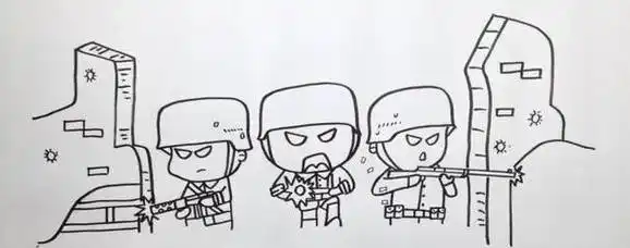 日本鬼子碉堡简笔画 - 简单简笔画