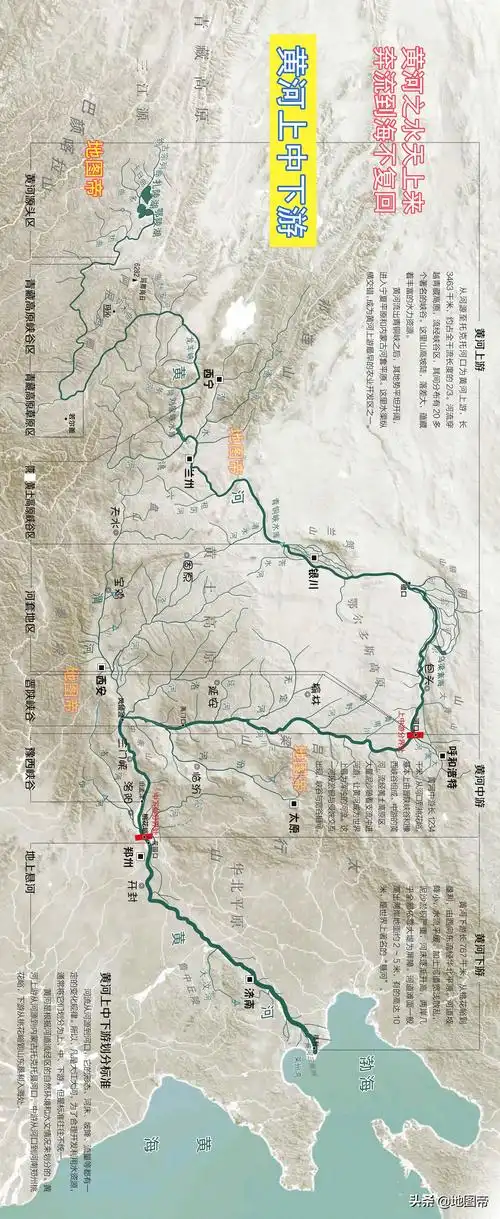 黄河流经几个省(黄河上中下游是如何划分的?