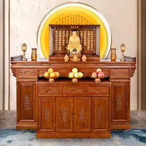 新中式实木供桌佛台家用佛龛神台中堂供台佛柜供奉桌简约现代佛桌