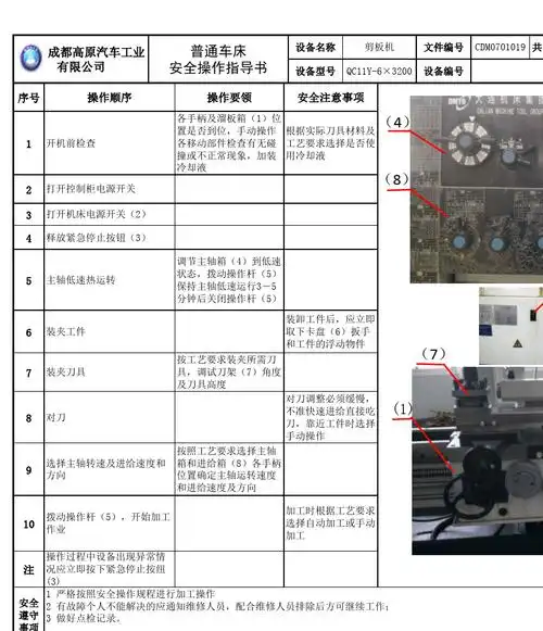 普通车床操作说明书