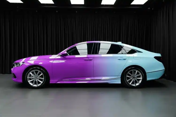 一眼沦陷的高级渐变色本田雅阁改色