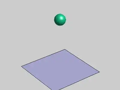 小球自由落体动态模拟(position based simulation)