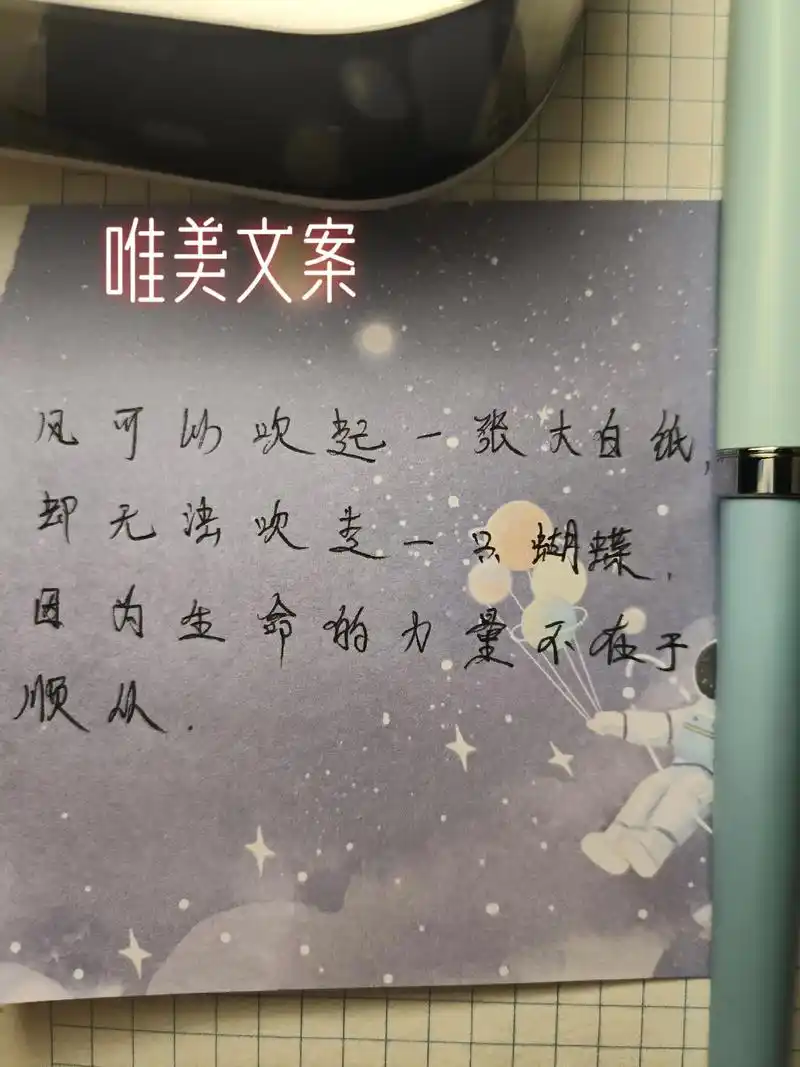 唯美文案#文案 #手写 #唯美 1. 风可以吹起一张大白纸, - 抖音