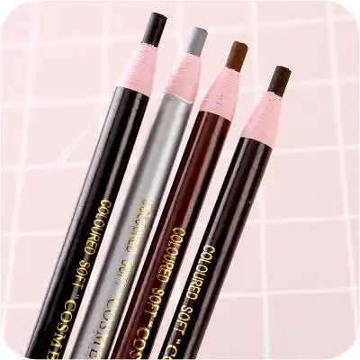 影楼化妆师专用亨丝拉线眉笔黑灰防水防汗不脱色持久一字眉初学者