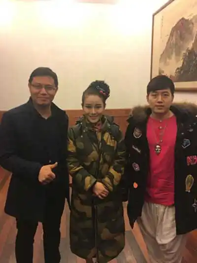 上海演出公司 明星合影         杨树林         马郁