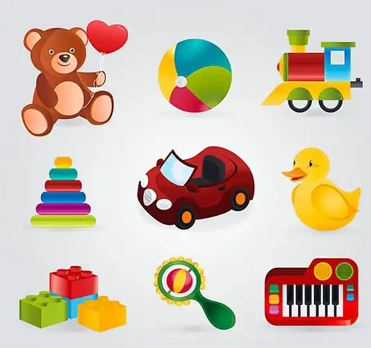 卡通玩具矢量素材图片