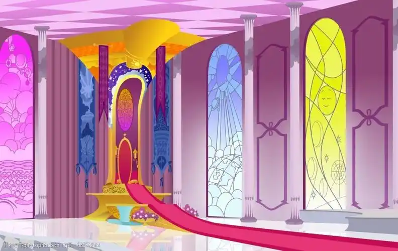 公主城堡华丽宫殿图图片