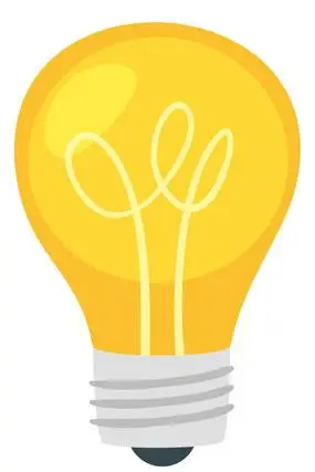 创意灯泡手绘元素