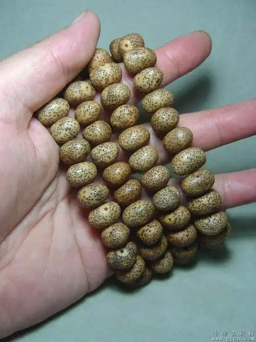 老108颗牙黄色元宝菩提子念珠