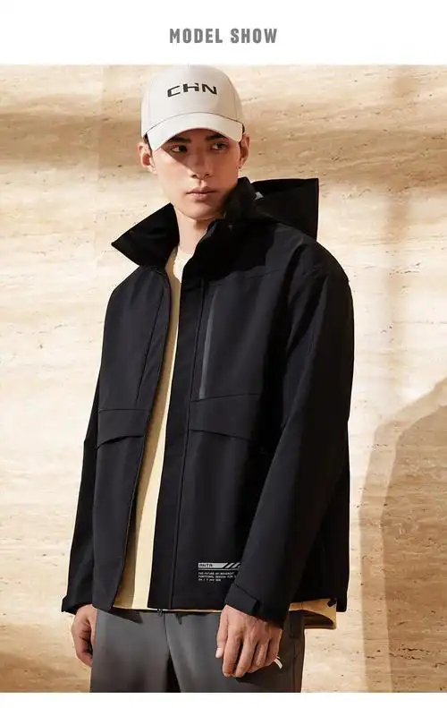 安踏(anta)运动外套男女秋冬季防风风衣夹克梭织运动休闲宽松冲锋硬壳