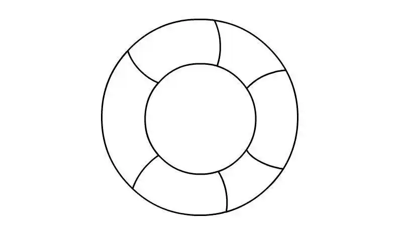 游泳圈简笔画