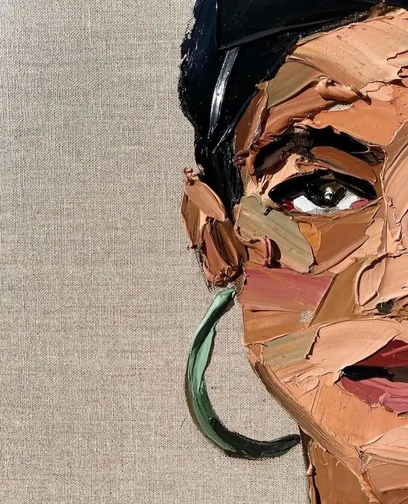 每天认识一幅世界名画—第112幅 名称:刮刀肖像画 创作者: - 抖音