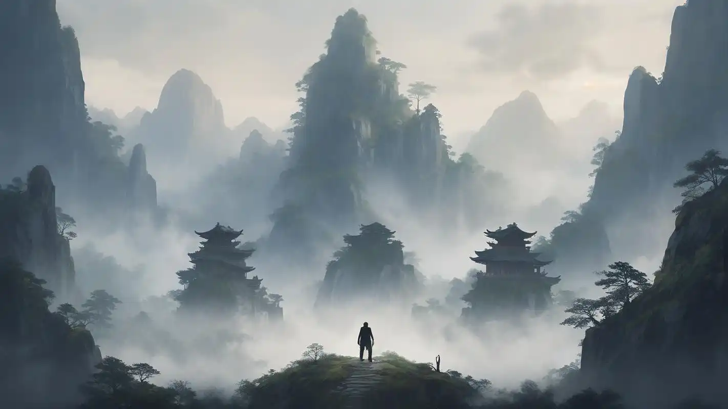 9115雾山五行壁纸,国风美学巅峰!90