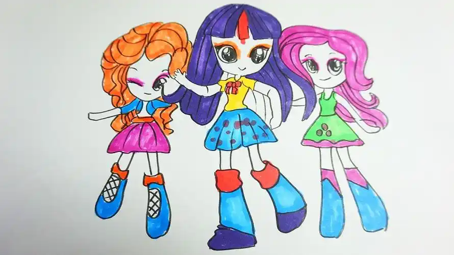 一起学画画小马彩虹公主