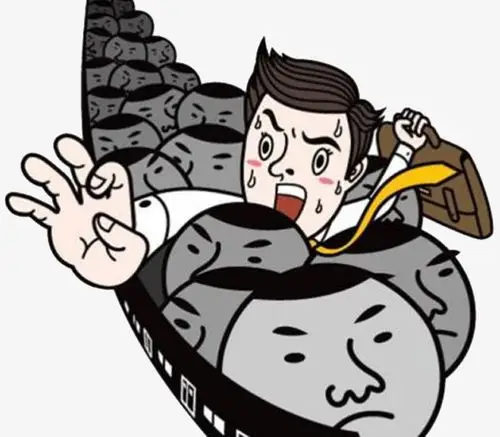 人多拥挤的地铁矢量图