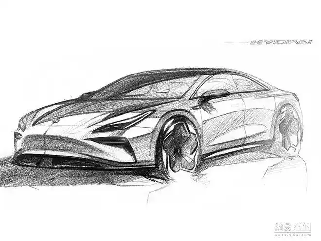 网易汽车5月13日报道日前,合创汽车首款纯电轿跑车型设计手稿首次曝光