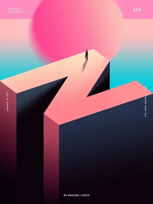 立体海报:用ps设计立体文字海报教程