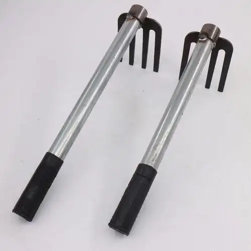 厂家批发挖螃蟹蛤蜊贝壳螺花蛤加厚四齿钉耙耙子铁耙赶海工具