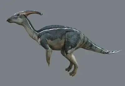 写实副栉龙   副龙栉龙  鸭嘴龙  白垩纪 恐龙