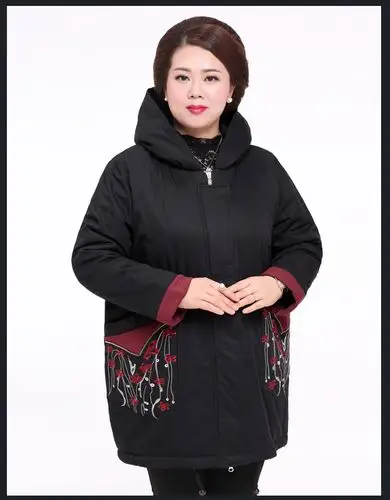 特体中老年人加肥加大码棉衣棉服200斤奶奶装老人衣服冬装棉袄女