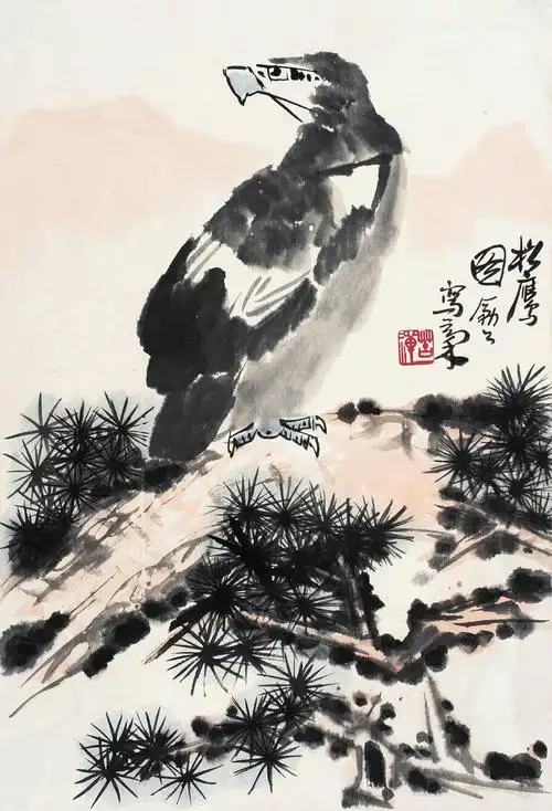 李苦禅----鹰