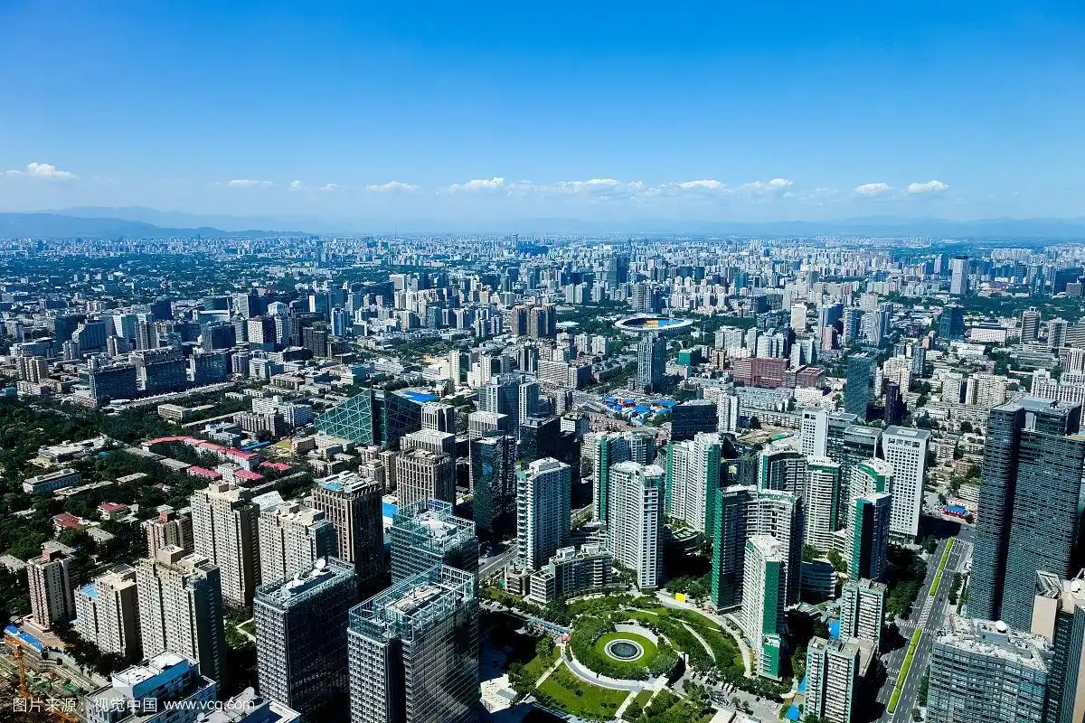 北京鸟瞰图,2000万人口的首都城市