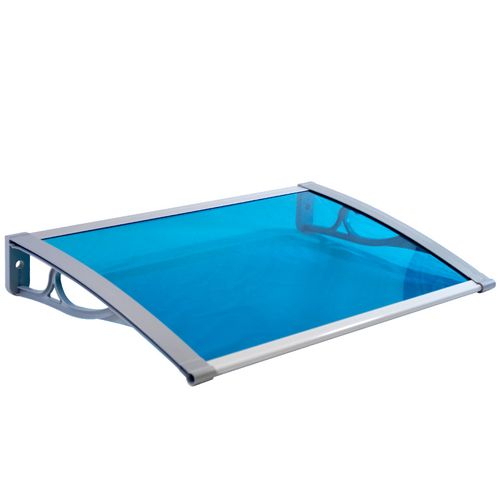 雨棚遮阳棚铝合金户外窗户阳台静音小雨棚伸出40电箱屋檐透明防雨