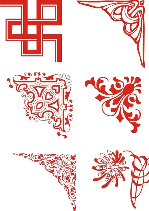 古典花纹边角图片