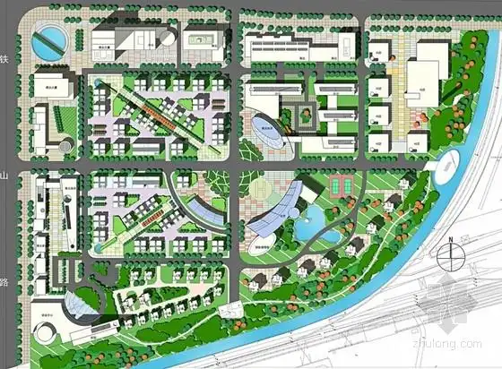 [方案][上海]企业总部基地规划及单体设计方案文本(知名设计院)
