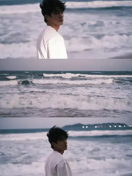 宋威龙晒海边随拍六宫格