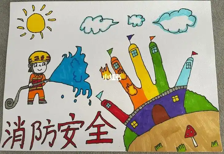 消防安全主题绘画